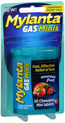 MYLANTA GAS MINI TAB ASSORTED FRUIT 50CT