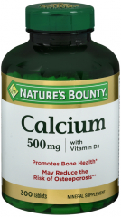 CALCIUM 500MG +D3 TAB 300CT NAT BOUNTY