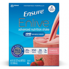ENSURE ENLIVE STRAWBERRY 4X4X8OZ