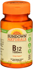 B-12 1000MCG TIME RELSE TAB 120CT SUNDWN