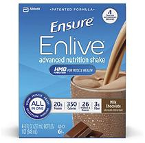 ENSURE ENLIVE CHOCOLATE 4X4X8OZ