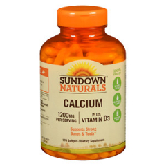 CALCIUM 1200MG +D3 SOFTGEL 170CT SUNDWN