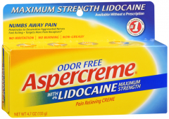 ASPERCREME WITH LIDOCAINE CREAM 4.7OZ