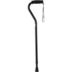 CANE OFFSET W/STRAP BLACK C1060BK- NOVA