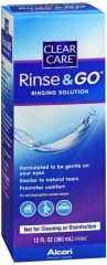 CLEAR CARE RINSE & GO 12OZ SOL