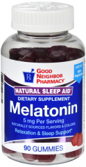 GNP MELATONIN 5MG GUMMY 90CT
