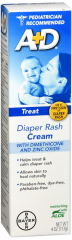 A+D MEDICATED ZINC OXIDE CREAM 4OZ