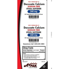 DOCUSATE CALCIUM 240MG TAB 5X10UD