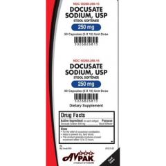 DOCUSATE SODIUM 250MG CAP 5X10UD