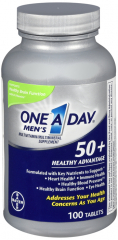 ONE-A-DAY MEN 50+ ADVANTAGE CAPLET 100CT