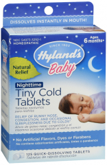 HYLANDS BABY NIGHT TINY COLD TAB 125CT