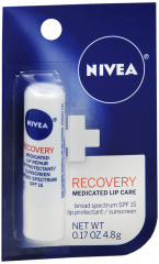 NIVEA LIP CARE MEDICATED RECOVRY 6X.17OZ