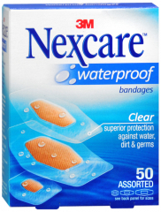 NEXCARE WATERPROOF BNDGE ASST 50CT
