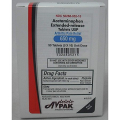 ACETAMINOPHEN 650MG ER TAB 5X10UD