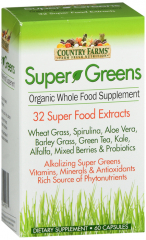 COUNTRY FARMS SUPER GREENS VEGICAPS 60CT