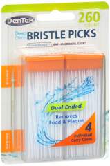 DENTEK BRISTLE PICKS DEEP CLEAN 250CT