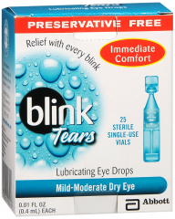 BLINK DRY EYE DROPS PRESERV FREE 25CT UD