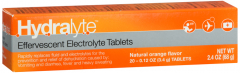 HYDRALYTE EFFERVESCENT TABS ORANGE 20CT