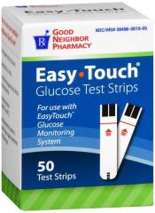 GNP EASYTOUCH GLUCOSE TEST STRP 50CT