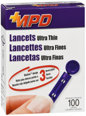 LANCET ULTRA THIN 100CT MEDICAL PLASTICS