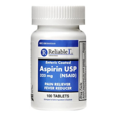 ASPIRIN 325MG EC TABLET 100CT