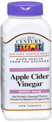 APPLE CIDER VINEGAR 300MG TAB 250CT 21ST