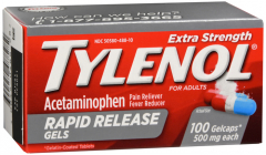 TYLENOL XTR STR RPID RLS 500MG CAP 100CT