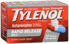 TYLENOL XTR STR RAPID RLS 500MG CAP 24CT