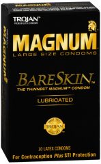 TROJAN MAGNUM BARESKIN LARGE CONDOM 10CT