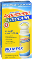 ASPERCREME LIDOCAINE NO MESS R/O 2.5OZ
