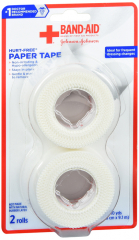 BAND AID PAPR TAPE HRT FREE 1INX10YD 2CT