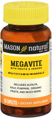 MEGAVITE FRUIT & VEG CAPLETS 60CT MASON