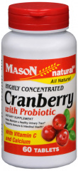 CRANBERRY+PROBIOTIC 480MG TAB 60CT MASON