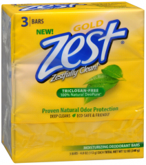 ZEST BATH BAR GOLD 3X4OZ