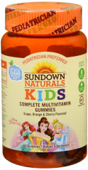 MULTIVITAMIN PRINCESS GUMMIE 60CT SUNDWN