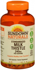 MILK THISTLE 240MG CAPSULES 250CT SUNDWN