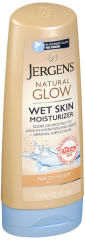 JERGENS GLOW WET SKIN LOT FAIR/MED 7.5OZ