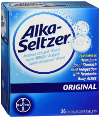 ALKA-SELTZER ORIGINAL TABLET 36CT