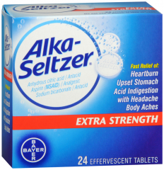 ALKA-SELTZER EXTRA STRENGTH TABLET 24CT