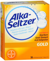 ALKA-SELTZER GOLD TABLET 36CT