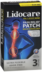 LIDOCARE BACK PATCH 3CT