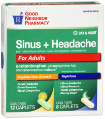 GNP SINUS+HEADACHE DAY/NIGHT CPL 12+8CT