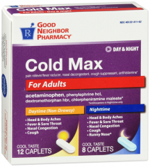 GNP COLD MAX DAY/NIGHT CAPLETS 20CT