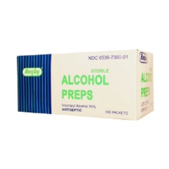 ALCOHOL PREP PADS 100CT RUGBY