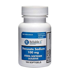 DOCUSATE SODIUM 100MG SOFT GEL CAP 100CT