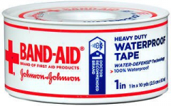 BAND AID TAPE WATERPROOF 1 IN X 10 YD