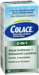 COLACE 2-IN-1 TABLETS 60CT