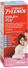 TYLENOL CHILD COLD+FLU SUSP BBLGM 4OZ