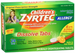 ZYRTEC CHILD ALRGY DISLVE TAB CITRS 24CT