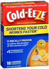 COLD-EEZE BOX TROPICAL ORANGE LOZ 18CT